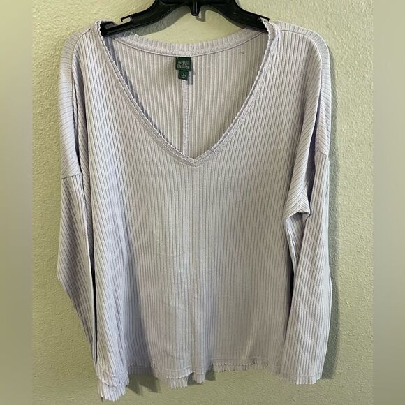 ❤️Wild Fable Ribbed V-Neck Top - Picture 1 of 5